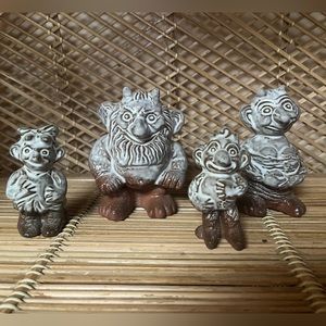 Vintage Troll Family Figures